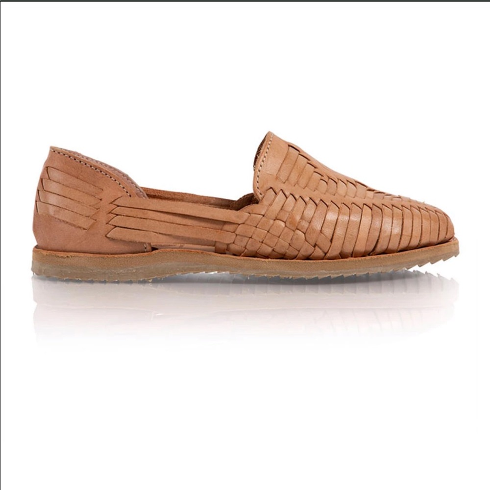 Summer huarache whiskey colored handwoven sandal